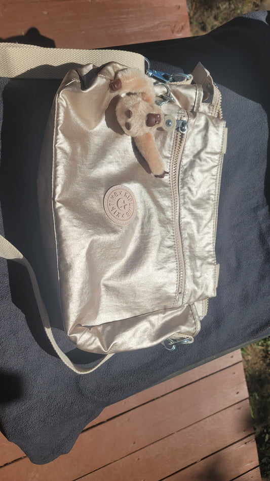 Metallic Glow Kipling Purse